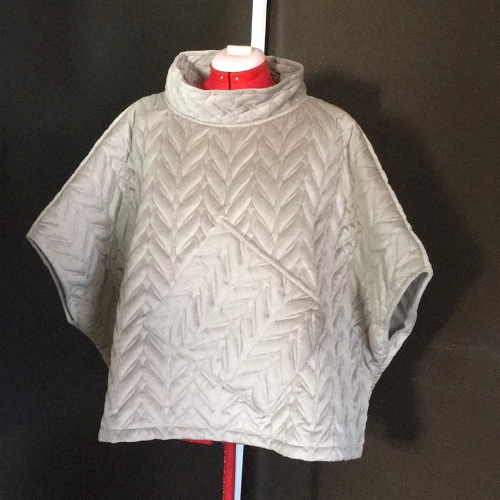 Cost Plus World Market Quilted Poncho